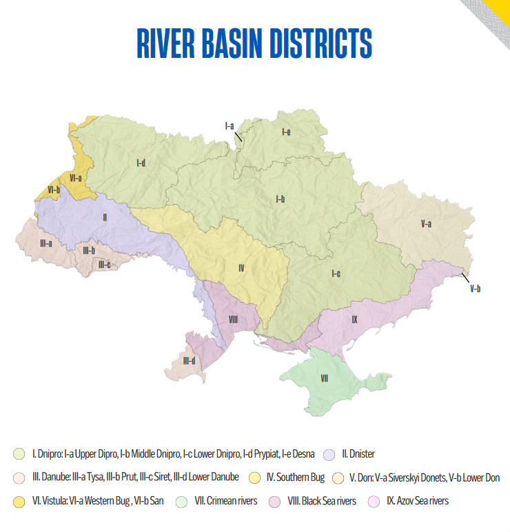 River basin districts of Ukraine