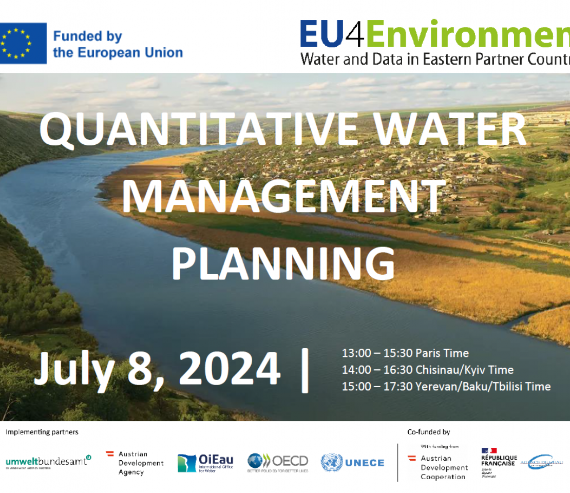 Regional Workshop on Quantitative Water Management Planning to Address Climate Change Challenges in Eastern Partner Countries